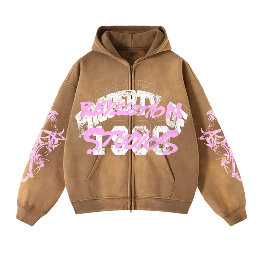 Revelation Studios Hoodie Sand/Pink